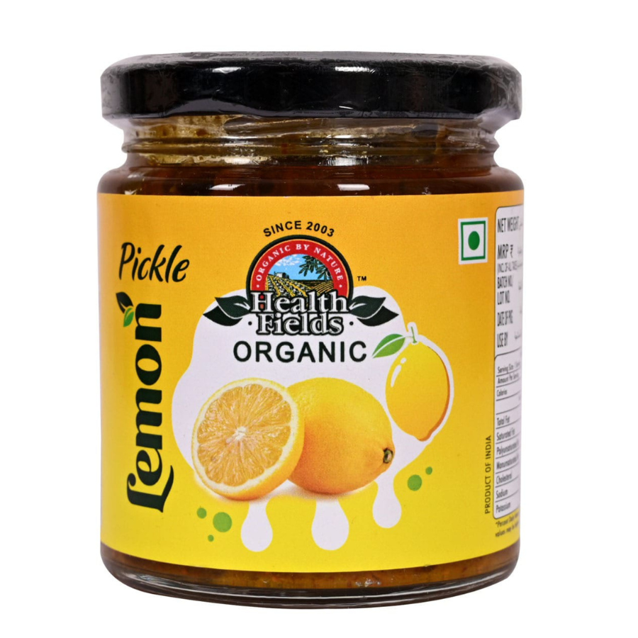 Health Fields Organic Lemon Pickle 200Gm