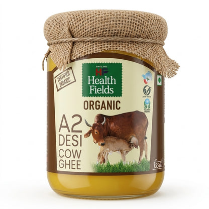 Health Fields Organic A2 Desi Cow Ghee 500G