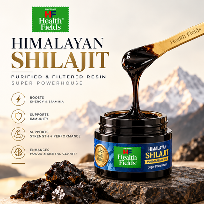 Healthfields Himalayan Shilajit – Purified & Filtered Resin