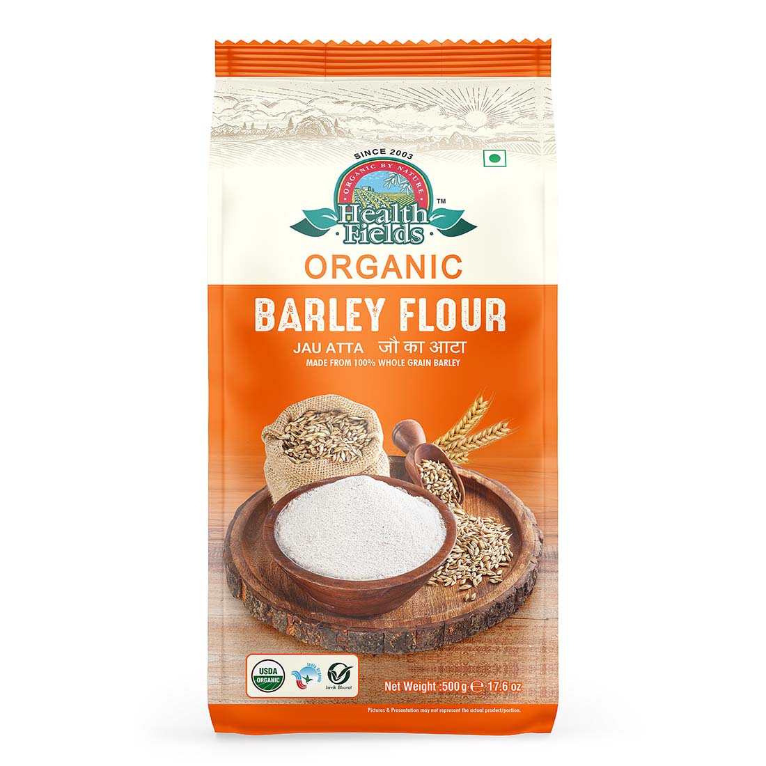 Organic Barley Flour | Jau Ka Atta - 500Gm