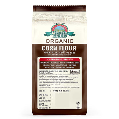 Organic Corn Atta (Maize Flour) - 500 Gm