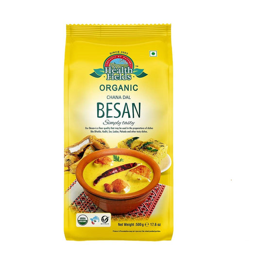 HealthFields Organic Rozana Besan (ORGANIC Besan) 500gm