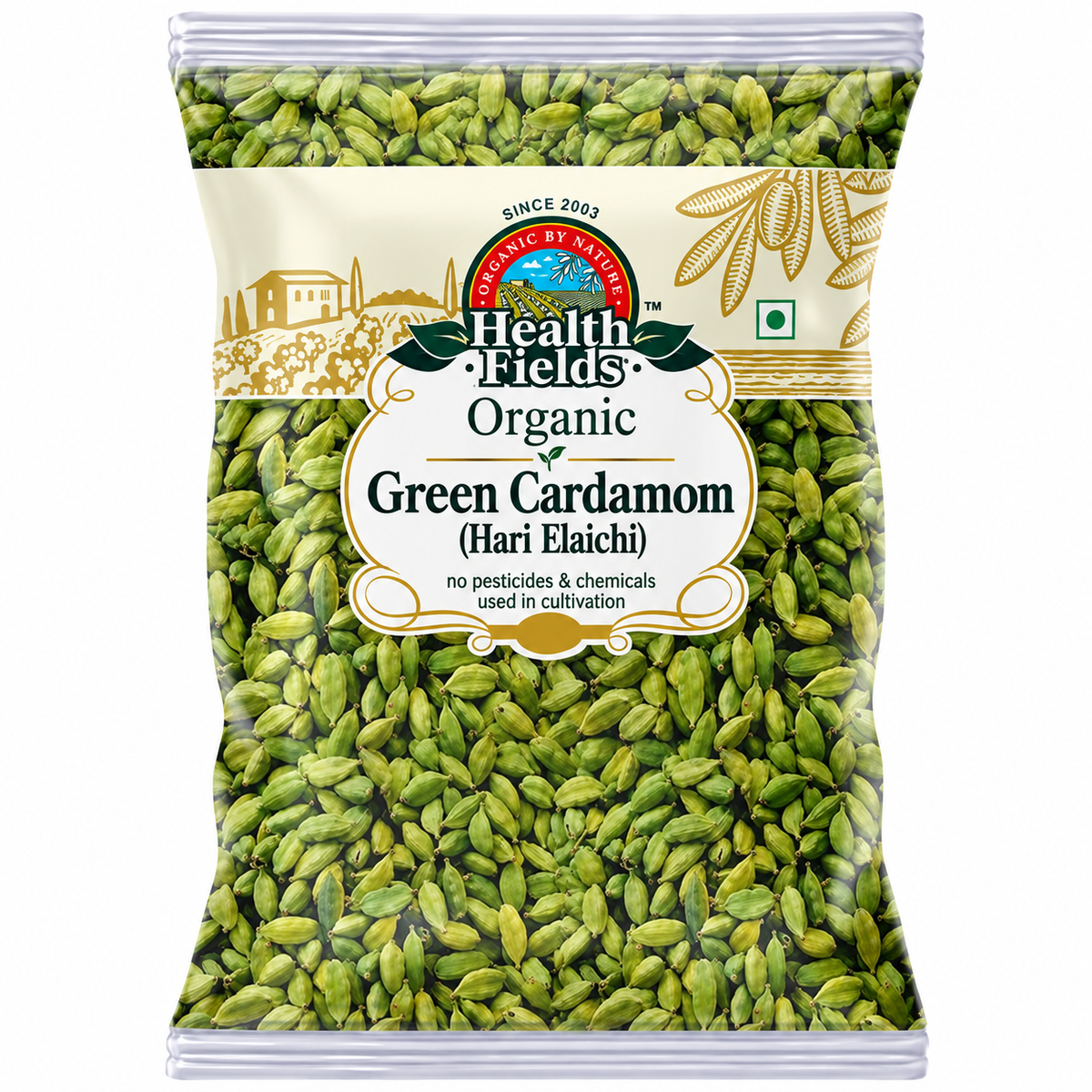 Organic Green Cardamom (Hari Elaichi) - 50Gm