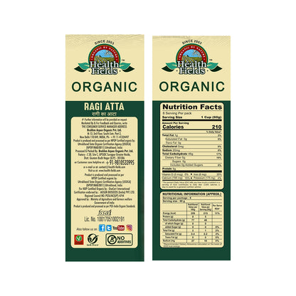 HealthFields Organic Rozana Finger Millet Flour (RAGI FLOUR)