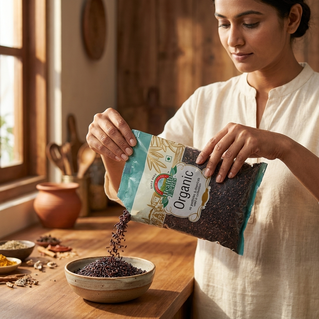 Organic Black Rice - 1Kg | Kavuni Arisi Rice