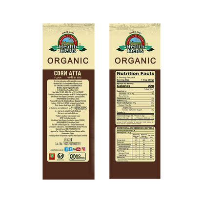 HealthFields Organic Rozana Makki ka Atta (CORN FLOUR)