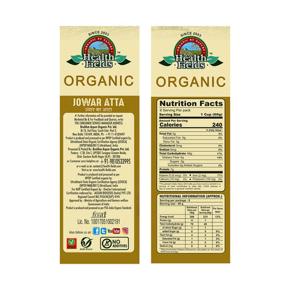 HealthFields Organic Rozana JOWAR FLOUR (JOWAR FLOUR)