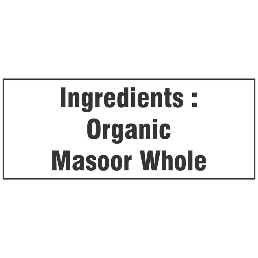 Organic Whole Masoor Dal | Black Masoor Dal