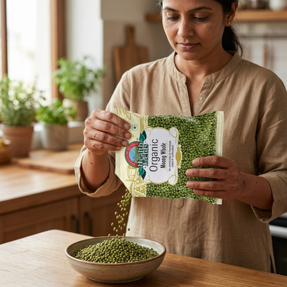 Organic Moong Dal Whole | Green Gram