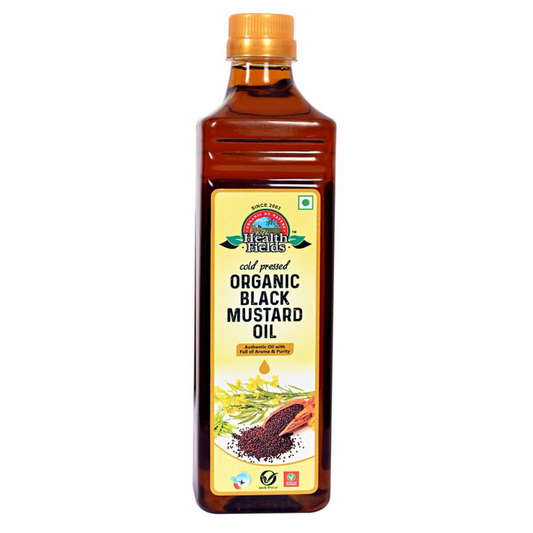 Health Fields Organic Mustard Oil (Cold Pressed) - 1Ltr