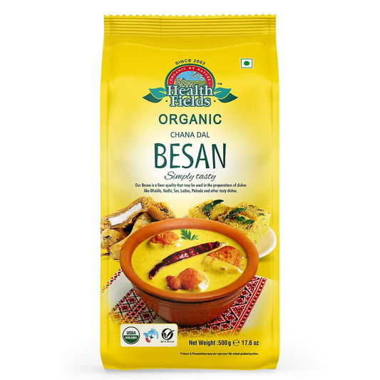 Organic Besan (Gram Flour) - 500 Gm
