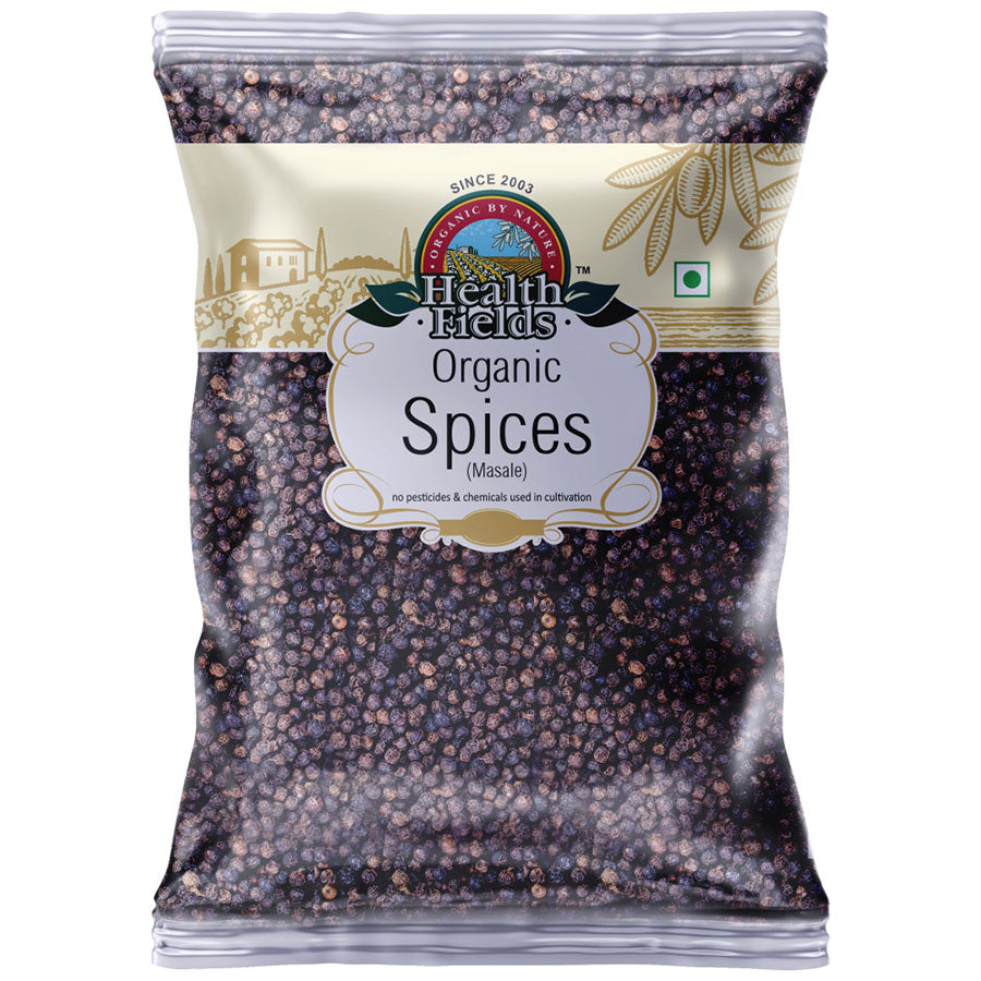 Organic Black Pepper Whole (Kali Mirch) - 100 Gm