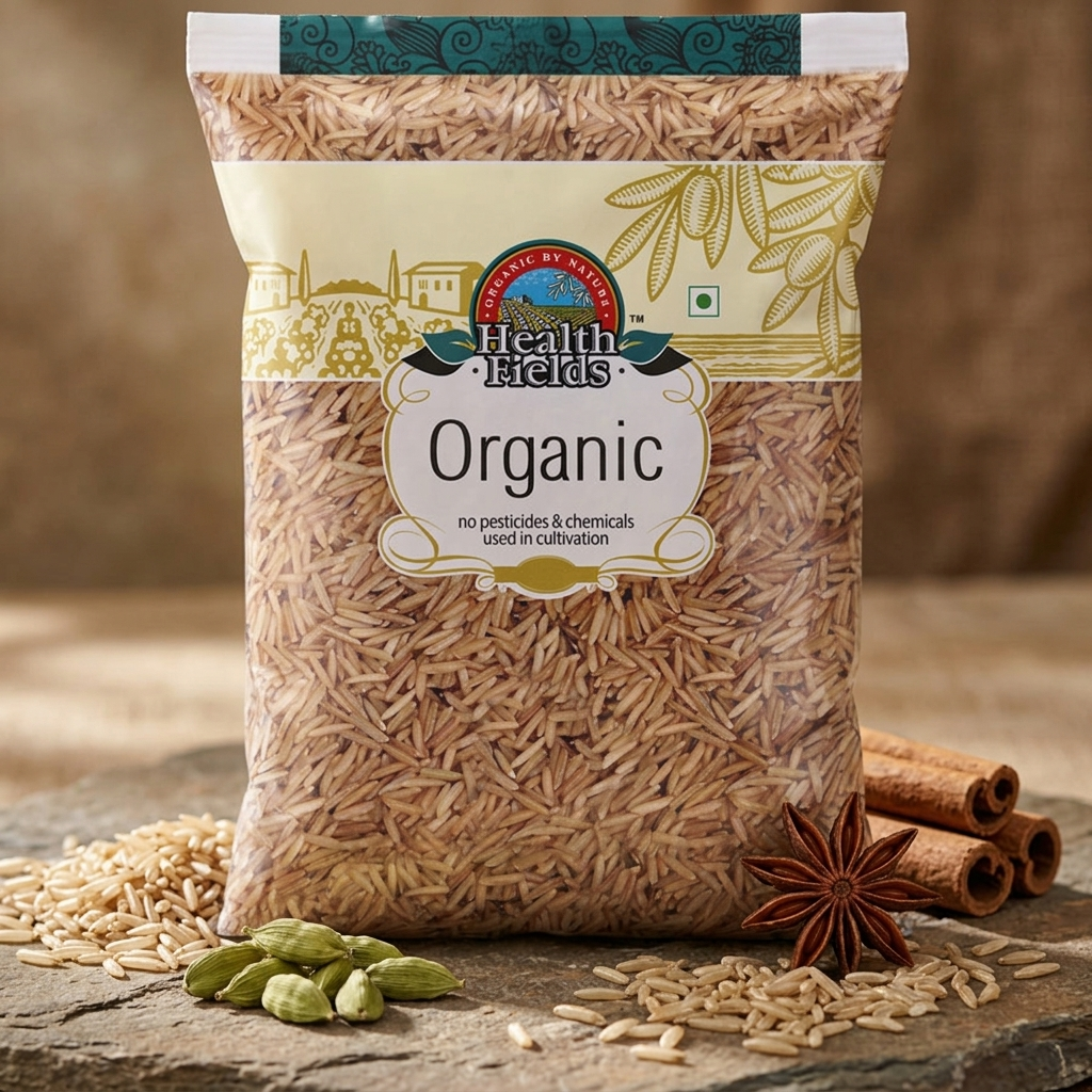 Organic Brown Basmati Rice - 1Kg