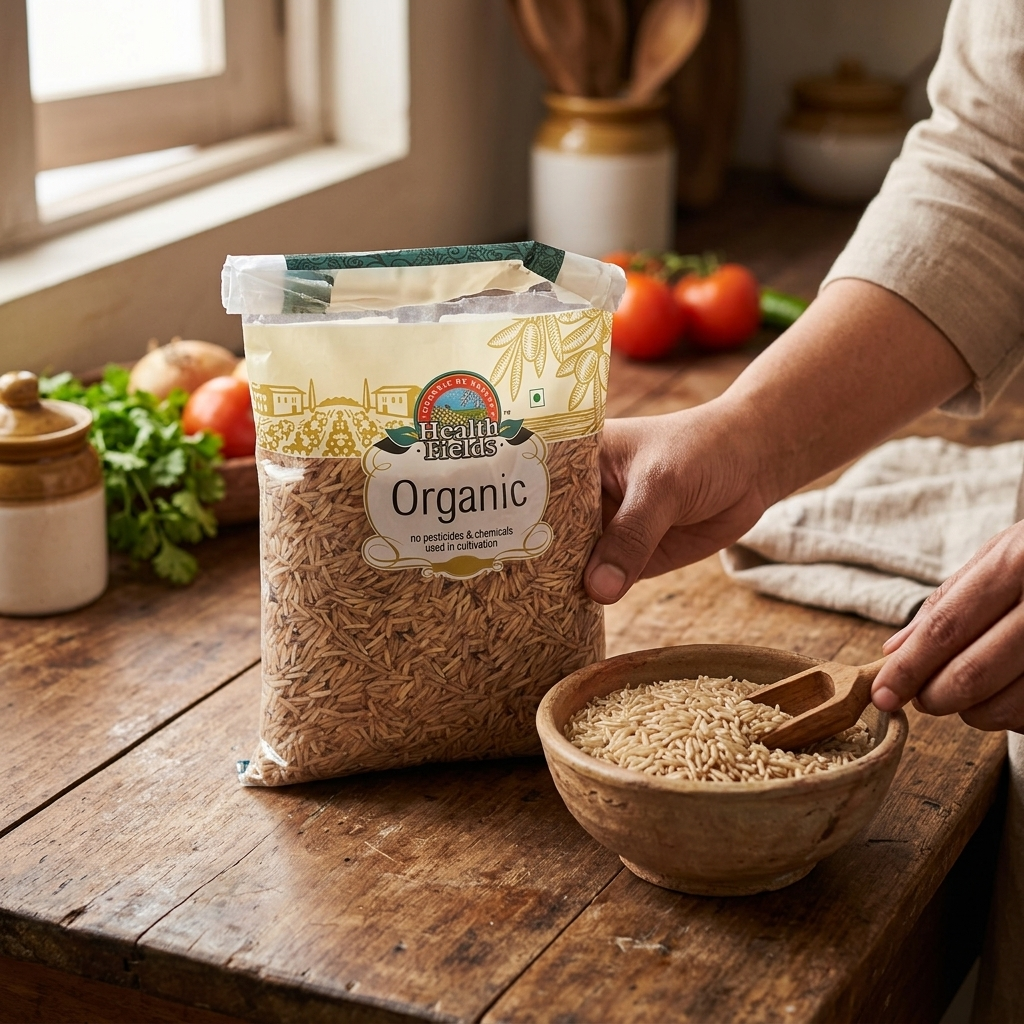 Organic Brown Basmati Rice - 1Kg