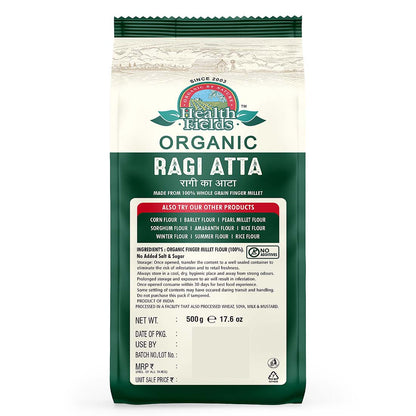 Organic Ragi Atta | Ragi Flour - 500Gm