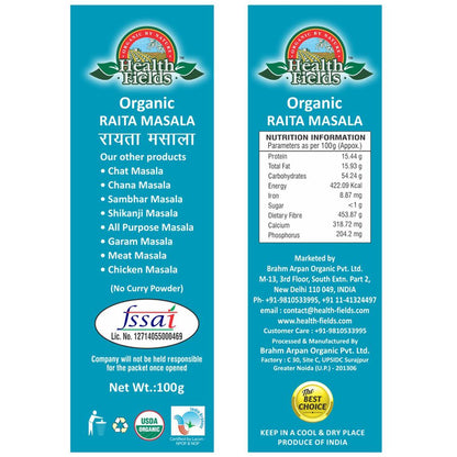Organic Raita Masala | Curd Masala - 100 Gm