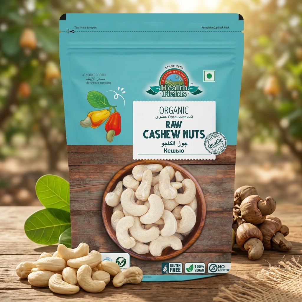 Organic Raw Cashew Nut 250 Gm