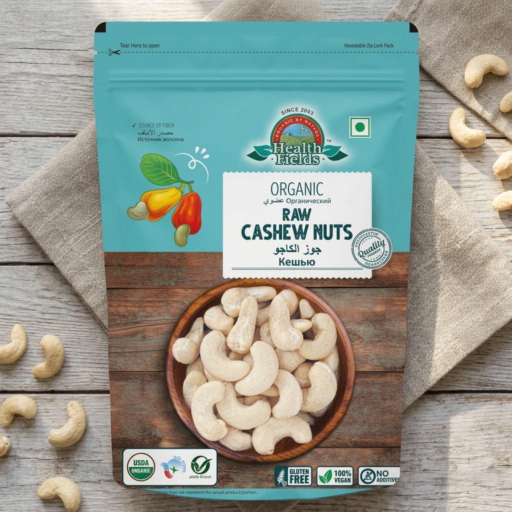 Organic Raw Cashew Nut 250 Gm