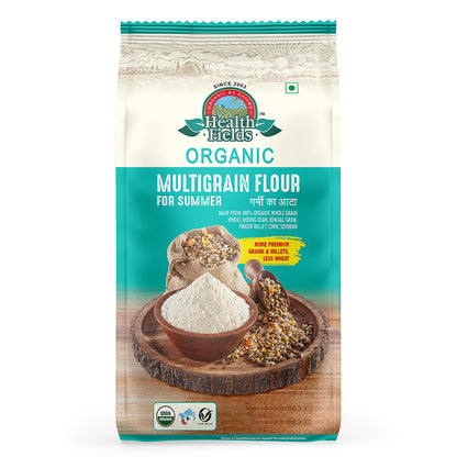 HealthFields Organic Rozana Multi Grain Atta - Summer Atta