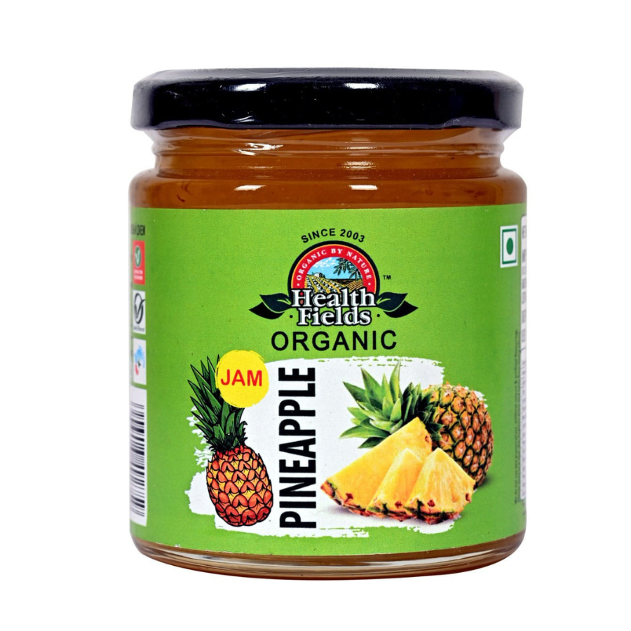 Health Fields Organic Pineapple Jam 250Gm