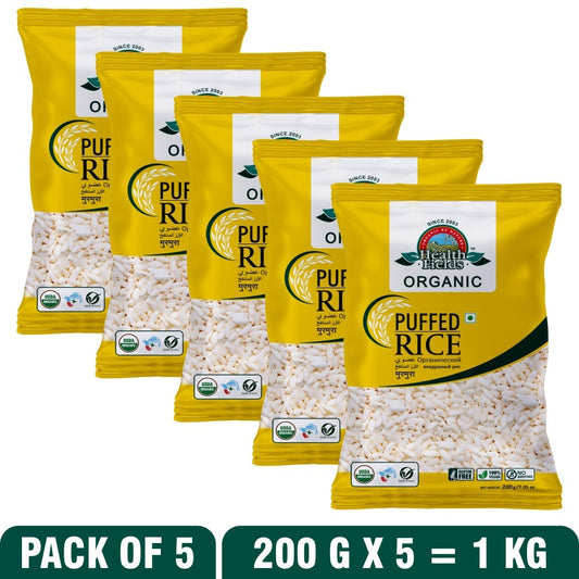 Organic Puffed Rice | Murmura (200Gm X 5)