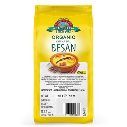 HealthFields Organic Rozana Besan (ORGANIC Besan) 500gm