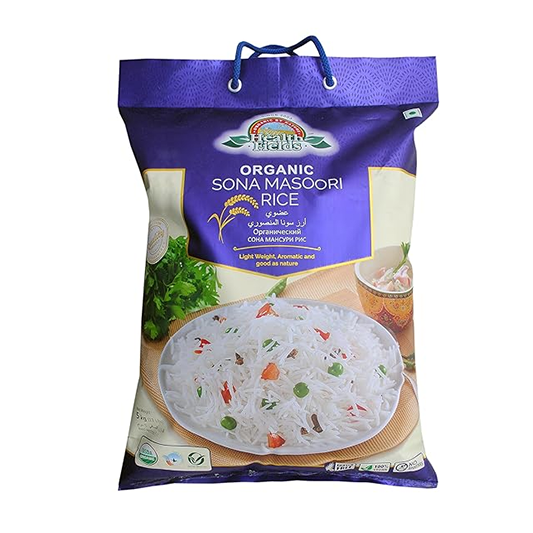 Organic Sona Masoori Rice - 5Kg