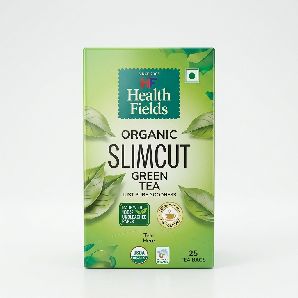 HealthFields wellness Slimcut Green Tea | 25 Tea Bags