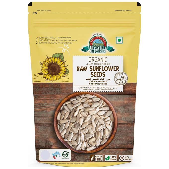 Organic Raw Sunflower Seeds (Surajmukhi Ke Beej) - 250 Gm