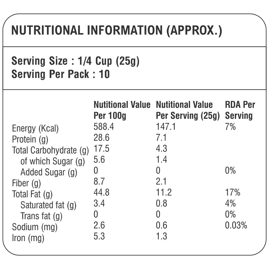 Organic Raw Sunflower Seeds (Surajmukhi Ke Beej) - 250 Gm