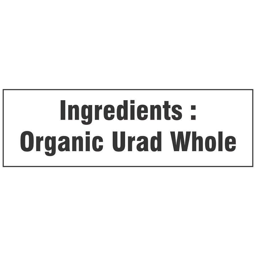 Organic Urad Dal Whole | Black Gram