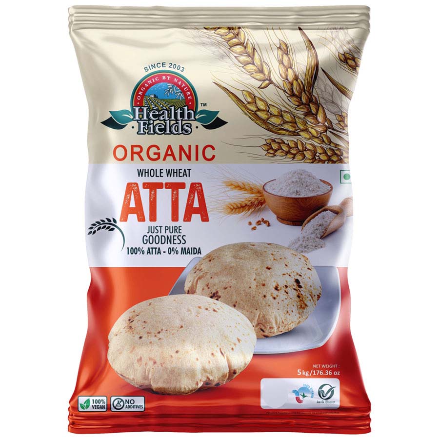 Organic Whole Wheat Flour (Atta) - 5Kg